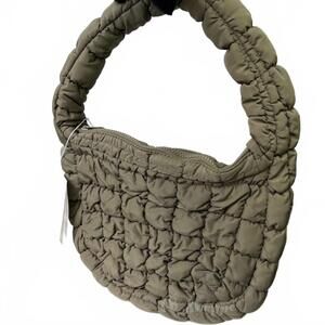 COS Mini Quilted Shoulder Bag Khaki Green NWT